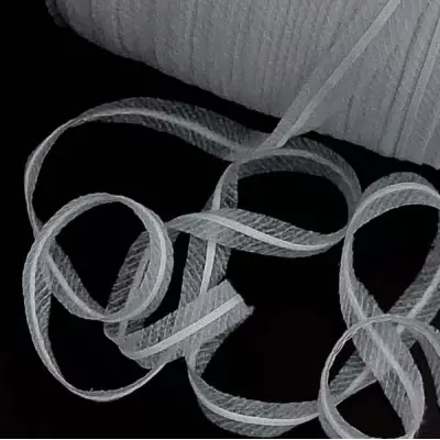 Кромка флизелиновая белая с усилителем, 1.2 см 