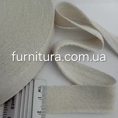 Тесьма х/б (кіперна) натуральна, 20мм