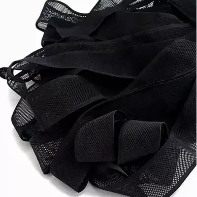 Резинка з сіткою 4 см чорна (боб 23 м) 