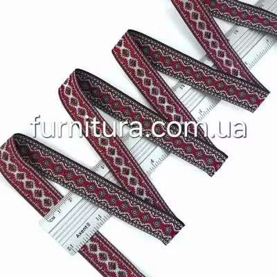 Стрічка з українським орнаментом, 2 см