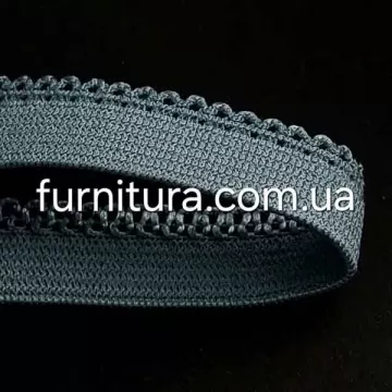 резинка ажурная бельевая 10 мм серая, 23 м