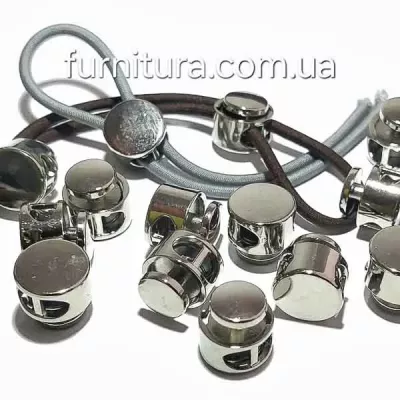 Стопор таблетка маталізований 13мм 2 дірочки (500шт)