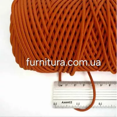 Канат-резина 3 мм боб- 100 м - оранжевая (77)