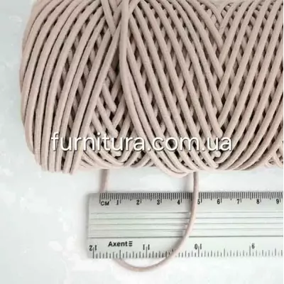 Канат-резина 3 мм боб- 100 м - бежева (28)