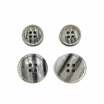 гудзик сіро-бежевий мармур, 14.5 мм