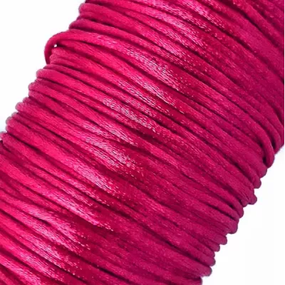 шнур корсетний яскраво-малиновий, 2 мм