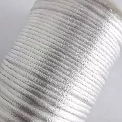 шнур корсетний білий, 2 мм