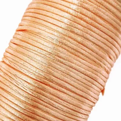 шнур корсетний персик, 2 мм