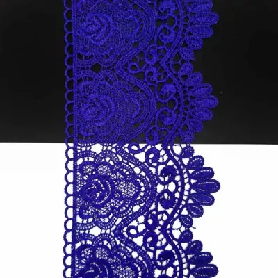 мереживо Zira в'язане електрик, 12-14 см