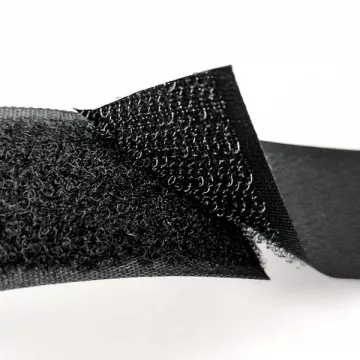 липучка  черная  2,5 см х 25 м, мягкая часть