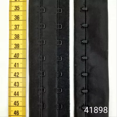 лента с крючками +петли 2х1, черная