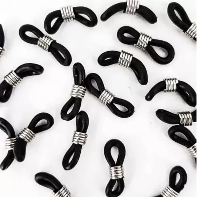 Замок силиконовый черный, 50 шт