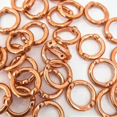 Кольцо пластик D14, бронза, 50 шт