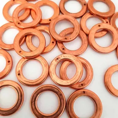 Кольцо пластик D22, бронза, 25 шт