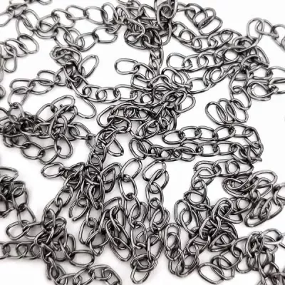 Цепочка темное серебро, 25шт