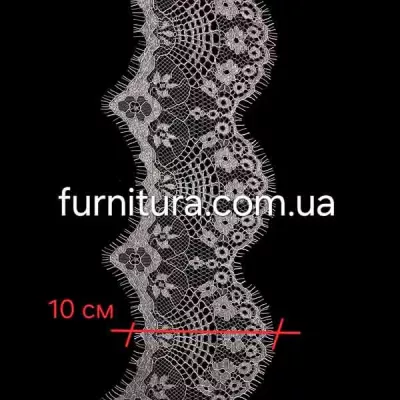 Кружево Zira шантильи, темный беж 8-10 см