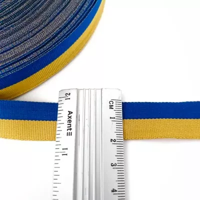 Стрічка репс 2 см прапор України, 45 м 