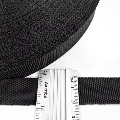 Стропа тонка чорна 2 см/50 м