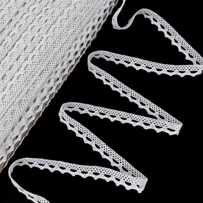 Мереживо кроше біле, шир 1,2 см 