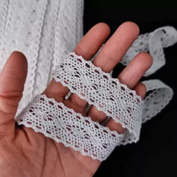 кружево кроше арт 000 натуральное, шир 3 см 200 ярд(180 м)