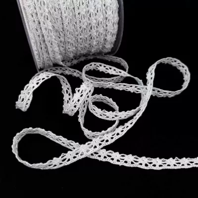 Мереживо Кроше біле,шир. 1 см 