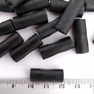 накінечник силікон- трубочка, чорний,100 шт