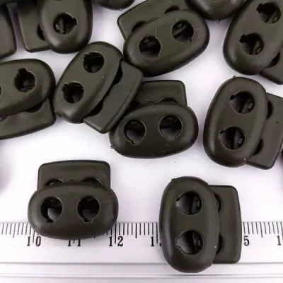стопор плоский овальний D20мм - хакі (1000 шт)