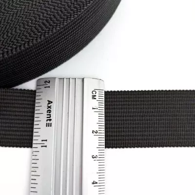 Тесьма метиновая (окантовочная) темно-серая, 25 мм