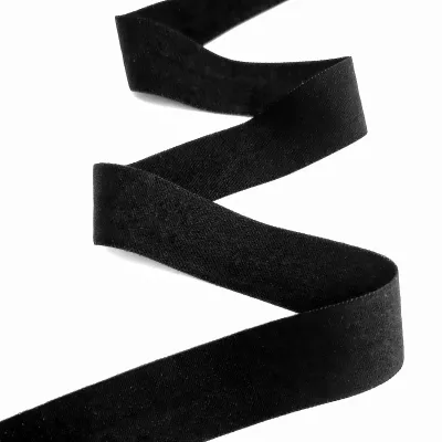 Резинка бейка чорна (матова), 15 мм