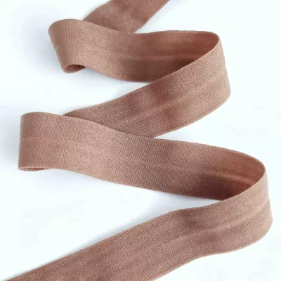 Резинка бейка коричнева (матова), 20 мм