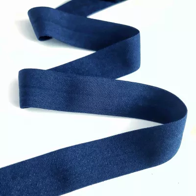 Резинка бейка темно-синя (матова), 20 мм