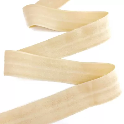 Резинка бейка бежевая (матовая), 20 мм 