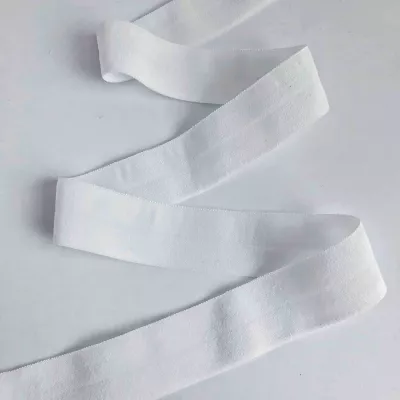 Резинка бейка белая (матовая), 20 мм 