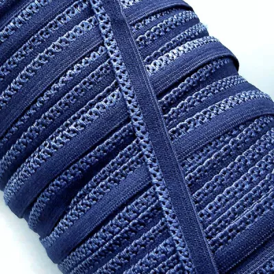 Резинка ажурна білизняна т.синя, арт.10-17, 10 мм 