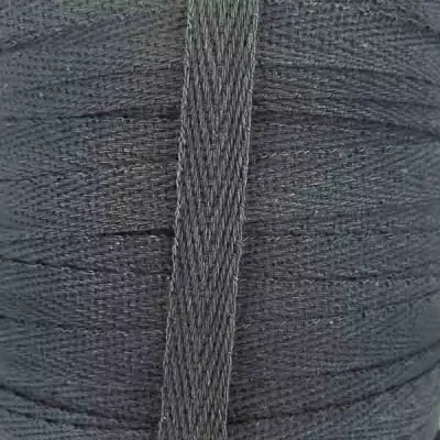 Тесьма киперная х/б 10 мм серая 5136