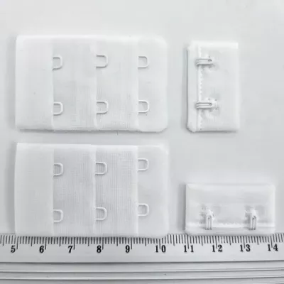 Застібка для білизни біла, 2 ряди х 3 петлі