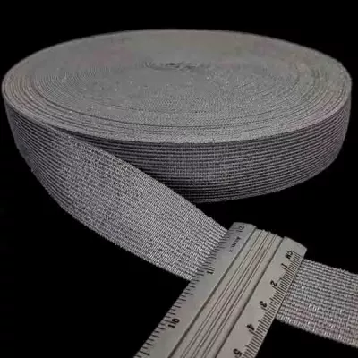 Резинка біла+люрекс, 3 см