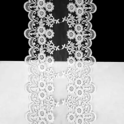 Кружево белое на сетке 10,5-14 см
