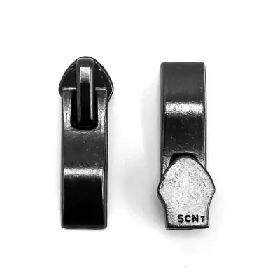 Бігунок на спіраль, старе срібло, тип 7