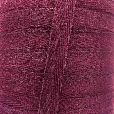 Тасьма х/б (кіперна) 10мм бордова 5062