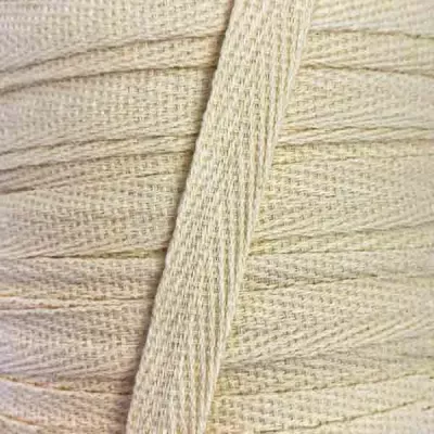 тесьма киперная х/б 10 мм желтая светлая 5012