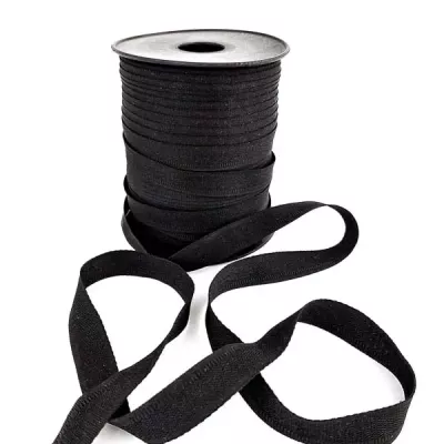 Тесьма брючная черная, 1.5 см