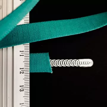 Стрічка тунельна 10-12 мм, колір бірюза, 46м 