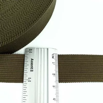 Тесьма метиновая (окантовочная) хаки, 25 мм