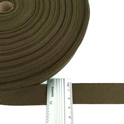 Тесьма окантовочная хаки, 25 мм