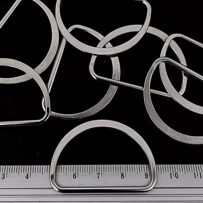 Півкільце метал. 40 мм, нікель, упак 50 штук