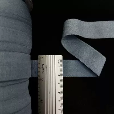 стрейч бейка 20 мм-№А003- сіро-блакитна (матова)