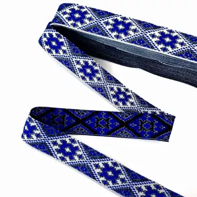 Стрічка з українським орнаментом, 2 см
