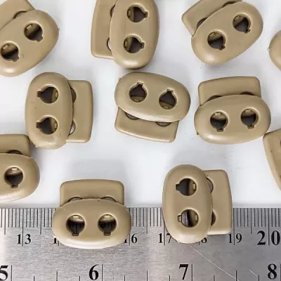 стопор плоский овальний D20мм - кайот (1000 шт)