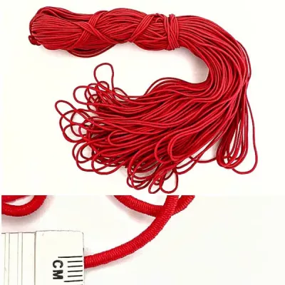 Канат -резинка, красная, 100 м